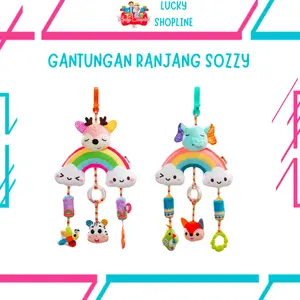 [BIG SALE] Mainan Gantungan Ranjang Bayi SOZZY/ Gantungan Stroller Bayi / Kasur Bayi Rattle Teether