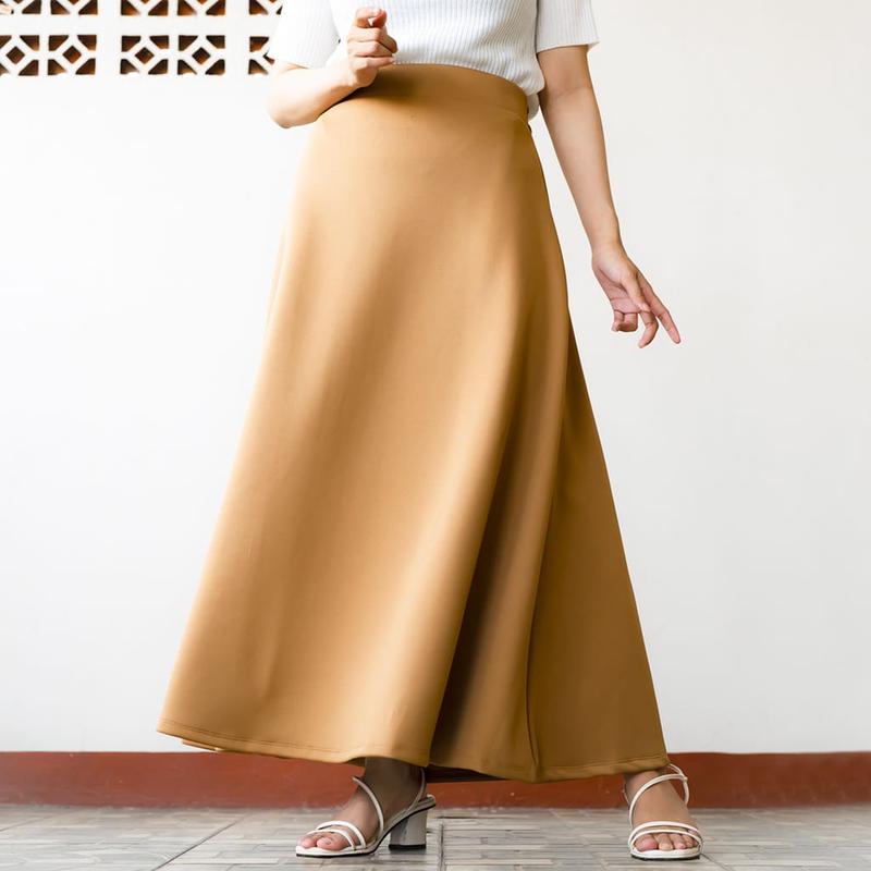 DIANS - Rok A Panjang - Rok A Line - Rok Model A - Rok Muslimah - Rok Hitam - Outfit Muslimah Cewek Pondok - Rok Cantik - Rok Vintage 4