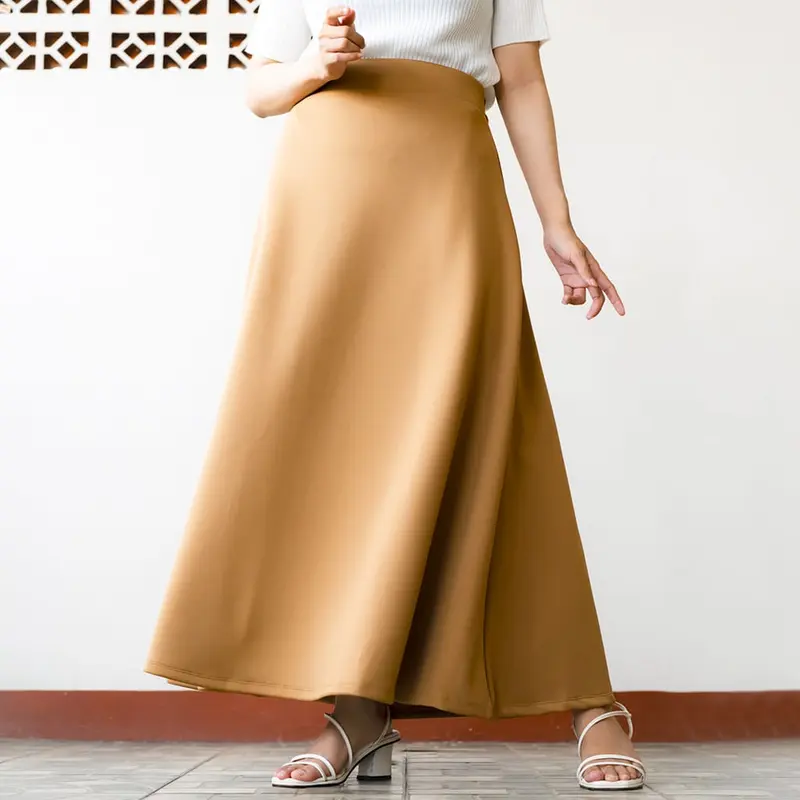 DIANS - Rok A Panjang - Rok A Line - Rok Model A - Rok Muslimah - Rok Hitam - Outfit Muslimah Cewek Pondok - Rok Cantik - Rok Vintage 3