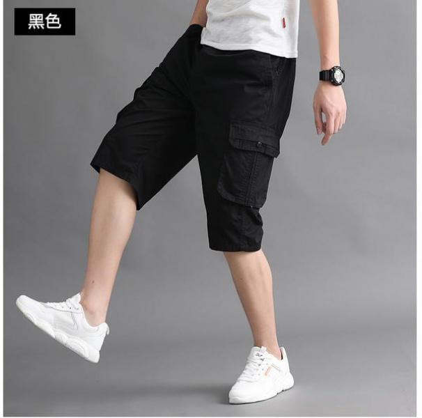 Product Introduction of Summer Men's Casual Middle-Aged Cropped Pants Dad Workwear Shorts Middle-Aged and Elderly Cotton Loose Breeches Thin Pirate Shorts Menswear Lingerie 16