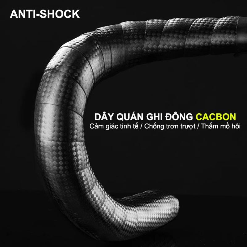[CAO CẤP]Dây Quấn Ghi Đông Băng quấn tay quấn tay lái Dâ quấn ghi đông Xe Đạp Sợi  Cao Cấp Set 2 Cuộn 2 Nút Chặn Gắn Xe Đạp Đạp Xe Đạp Sports Cao Su Nam ghiđông temani carbon tay cầm fixed gear