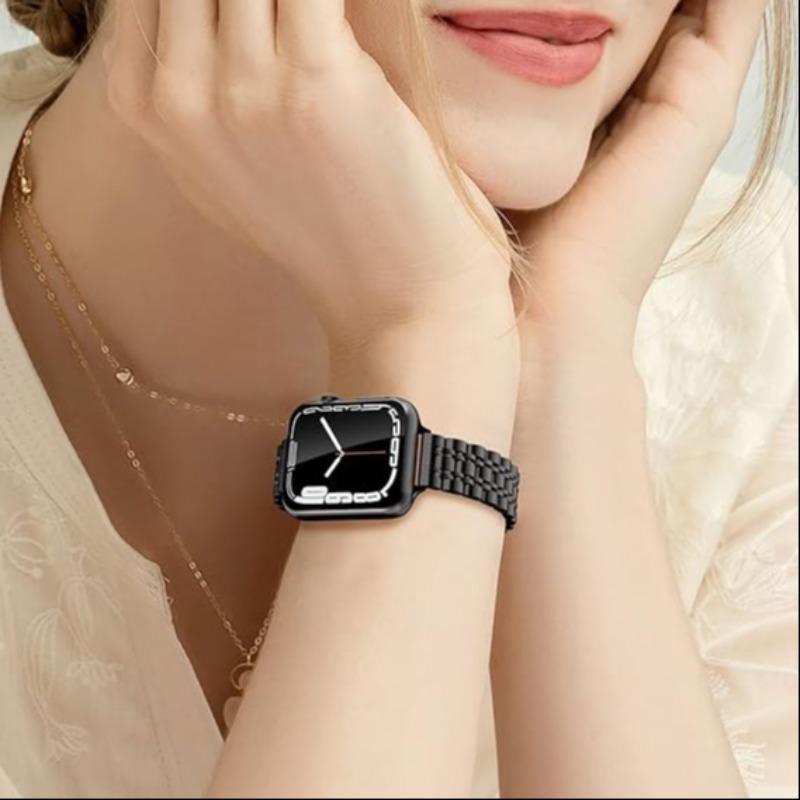 Product Introduction of Stainless Steel Watch Band (Band Only), Business Watch Band for Women, Fashion Wearable Accessories Compatible with iWatch Series 6