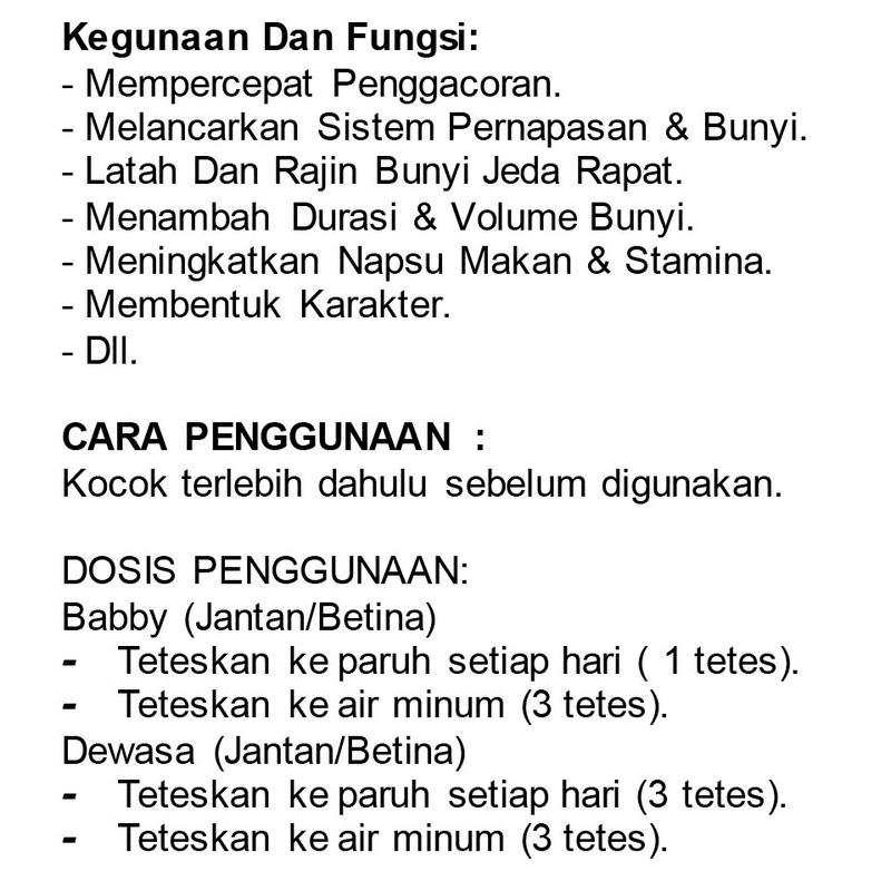 BIK Bird Trucuk. Ekstra Jahe Merah. Jametik. 3