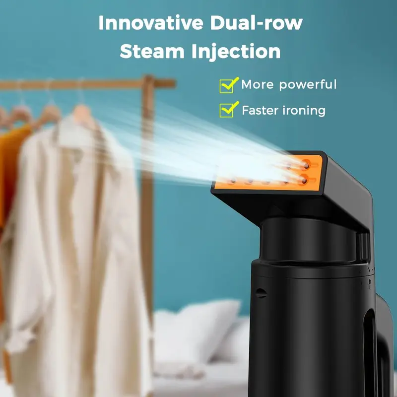 Portable Handheld Steam Iron, Large Capacity Steam Iron, Dry & Wet Dual Use Ironing Machine, Household Appliances for Home Use 3
