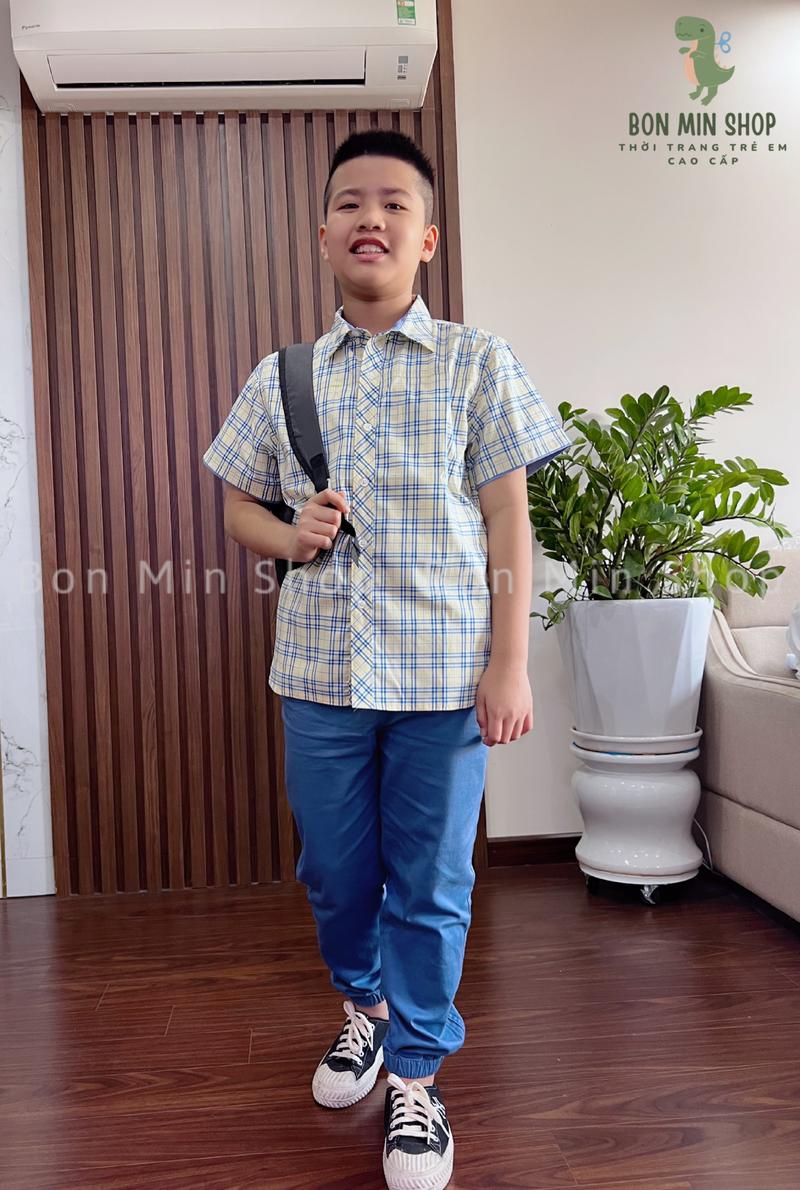 Product Introduction of Áo Sơmi Ngắn Tay Bé Trai ARDILLA Chất Liệu Cotton Mềm Mại Kiểu Dáng Basic Từ 12 tuổi đến 17 tuổi KC1807SM 6
