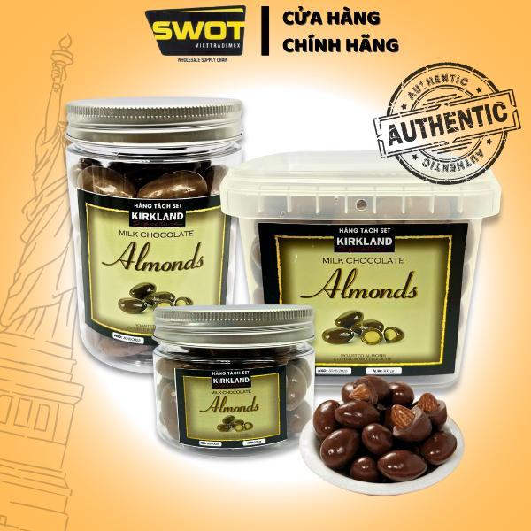   TÁCH SET  Socola Sữa Hạnh Nhân Kirkland Milk Chocolate Almonds Cao Cấp Mỹ SôCôLa Chính Hãng Kèm Hạnh Nhân Ăn Vặt Thơm Ngon Thích Mê - SWOT 