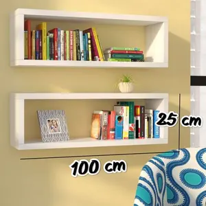 [bisa COD] AMBALAN DINDING KUBUS/ RAK KUBUS FLOATING lebar 12 cm tinggi 25 cm kamar tahan korosi hitam kait & rak