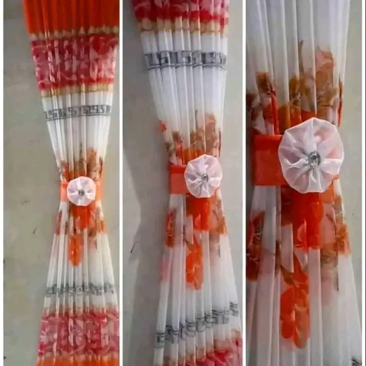 gorden kupu-kupu minimalis modern Kain Jendela 1