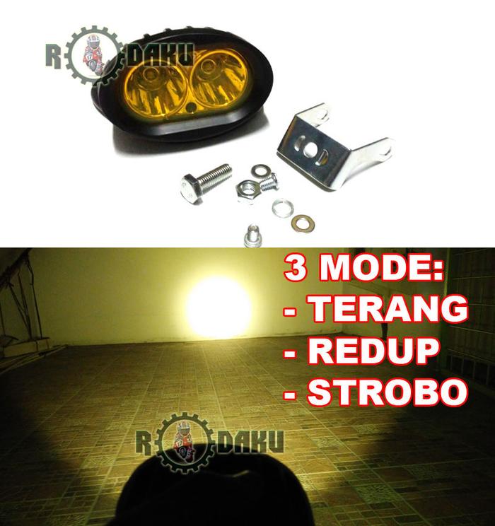 Promo Lampu LED Sorot Tembak OWL KUNING Cree 20W - 3 MODE TERANG, REDUP ...