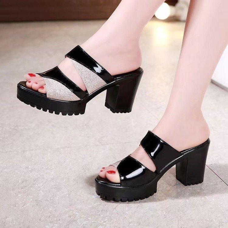 Product Introduction of Dép Nữ Mùa Hè, SS2024Giày Cao Gót, Hàng Mới Về, Đế Dày, Gót 2 InchKiểu Hở Mũi, Phong Cách Hàn QuốcGiày đẹp và thời trangPhù Hợp Đeo Đi LàmVải thoải máiChống Thấm Nước, Chống TrượtKhông bị bức bối khi mặc DéP Shoes 11