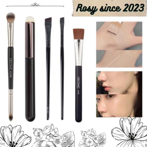  Cọ trang điểm GECOMO Tán Kem Nền má hồng Kẻ Mắt Lông Mày Đầu Cọ Hình Lưỡi Dao Siêu Mỏng Độ Chính Xác Cao Tiện Lợi Mỹ Phẩm Eyeshadow 