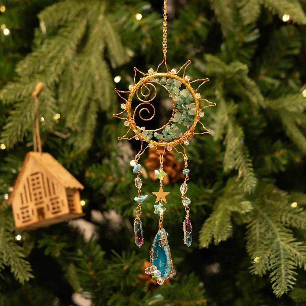 Sun & Moon Design Hanging Decor, Creative Hanging Ornament, Hanging Decor for Home Garden Party Wedding, Home Decor, Hangable