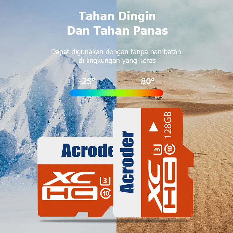 Acroder Memory Card 16/32/64/128GB Class 10/100 Mbps Micro SD Otg Storage 4