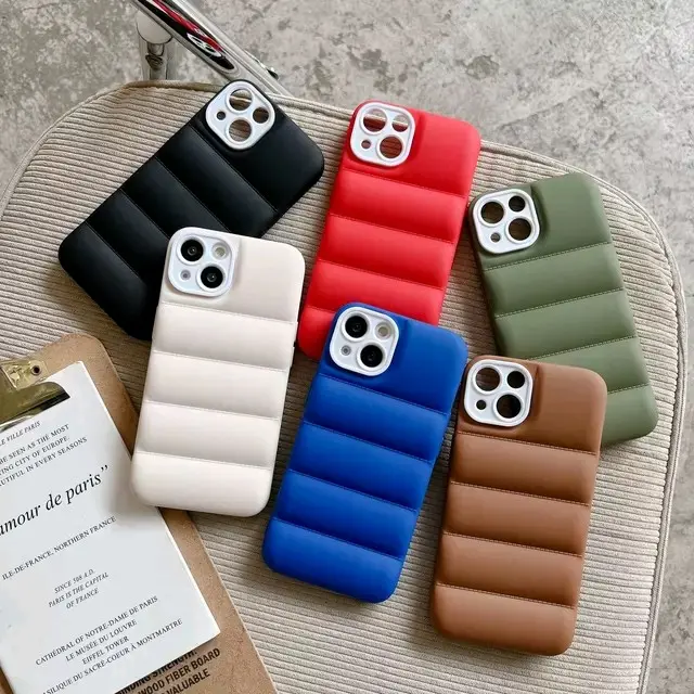 Puff Case ip 7 8 Plus X XR XS Max 11 12 13 Pro Max Tahan Benturan Softcase Cover