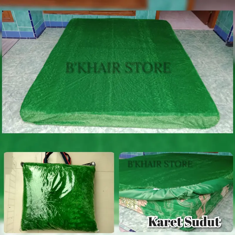 SPREI BULU RASFUR - COVER KASUR BULU - SPRAI SPRINGBED 4