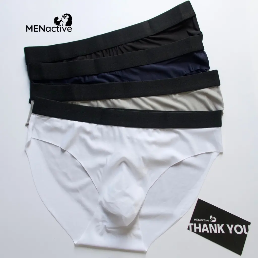 Quần lót tam giác nam Menactive thun lạnh mỏng, nhẹ,mềm mại, không viền thoải mái QT04 Menswear Boxer Sịp