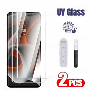 3D Curved Full Glue UV Tempered Glass For Motorola Edge 60 50 Pro 40 Neo 30 Fusion Ultra X30 Front Screen Protector