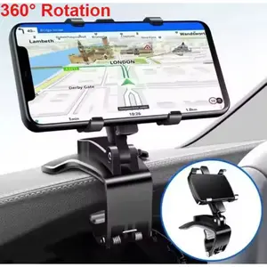 Holder HP Mobil Dashboard 360° Rotasi Universal Phone Mount GPS Anti Goyang Kuat