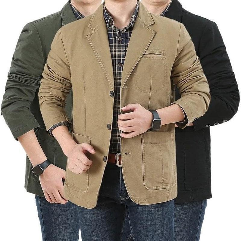 Áo khoác vest demi thời trang nam Ak630 - Menswear Jacket Kaki