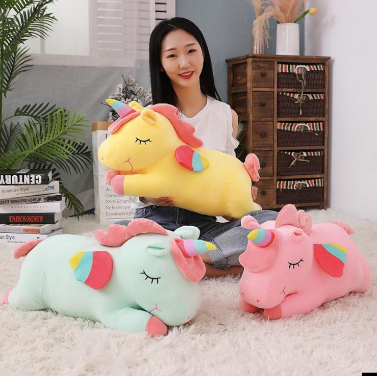  ANVIHOME Bộ chăn gối hình ngựa Pony - Gấu Bông Ngựa Pony 1 sừng kèm chăn Thú nhồi Bông  Đồ Chơi Toy 