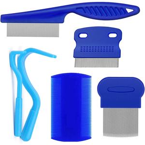 Pet Grooming Tool Set, 6 Counts/set Pet Hair Removal Comb, Professional Pet Grooming Tool, Dog & Cat Healthcare Supplies