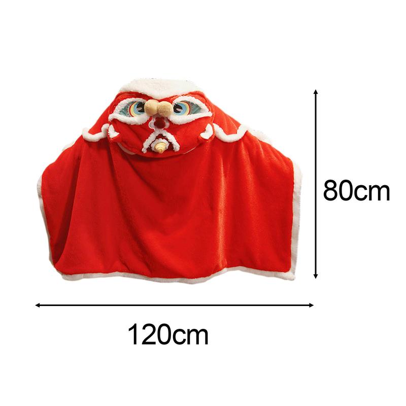 Product Introduction of Wearable Hooded Blanket Soft Hooded Plush Throw Cloak Wrap Functional Throw Blanket for Women Men Audlts Kids New Years Gifts 0