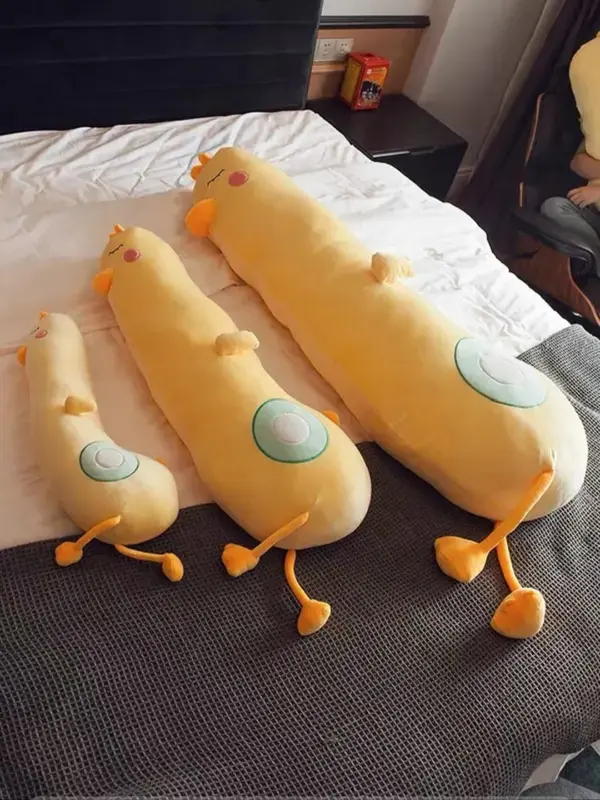 Gấu bông Gối Ôm Con Gà Dài Ngộ Nghĩnh Dễ Thương Thú Bông Thú Nhồi Bông Toy Đồ Chơi 6