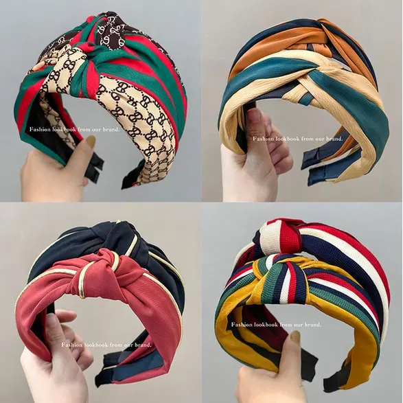Bando Korea Wanita Dewasa Motif Lucu HeadBand Korea Bandana Kain Import Premium  Anak Aksesoris 4