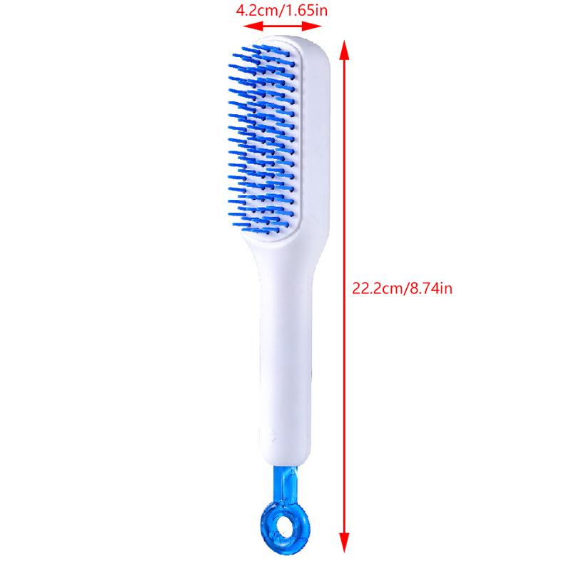 Product Introduction of Portable Telescopic Comb With Mirror Self Cleaning Hair Brush Massage Anti-static Hair Smoothing Comb Hairdressing Tools 25