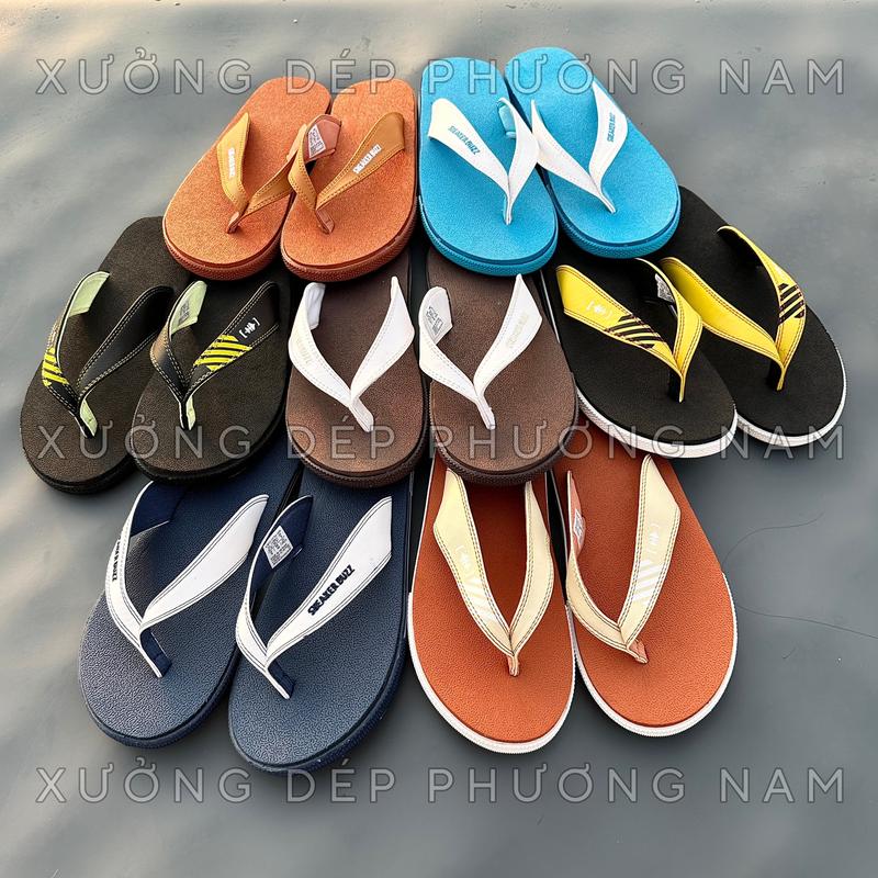  Dép kẹp tông lào xỏ ngón Sneaker Buzz nam nữ unisex. DéP Đế Bằng 