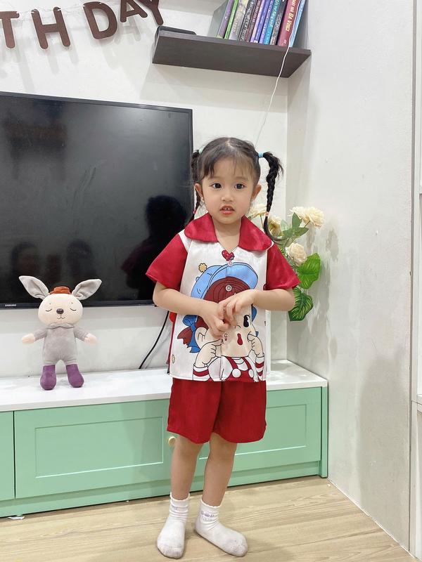 Đồ bộ CỘC ĐÙI, Đồ ngủ cho bé gái Tay NGẮN, QUẦN ĐÙI, Bộ Pijamas ĐÙI cho Bé ,  size từ 8-40kg 2