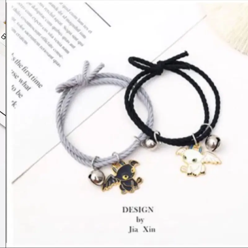 Gelang Couple magnetic Ikon cartoon Karakter Tali Simpul Murah 6