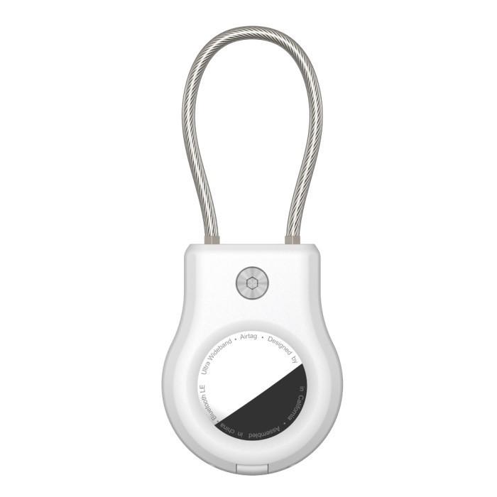 Apple Airtag Kompatibel Case with Steel Wire Rope, GPS Keychain Case, Anti-maling