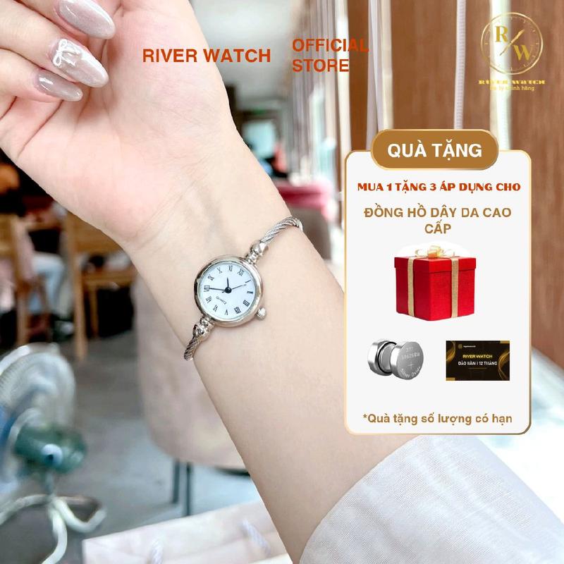 Đồng hồ  lắc tay nữ thời trang chính hãng JHUI bản vintage xinh V55 sự kết hợp tinh tế giữa vòng đeo tay và mặt đồng hồ xinh