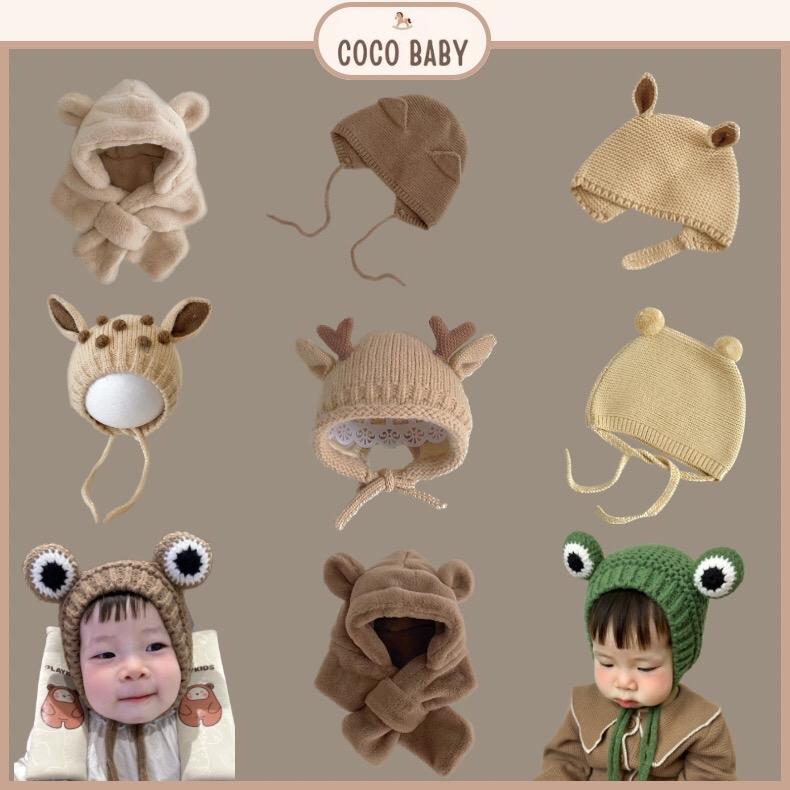 Mũ nón len nhiều dáng dễ thương cho bé từ 3 tháng đến 3 tuổi mũ che thóp