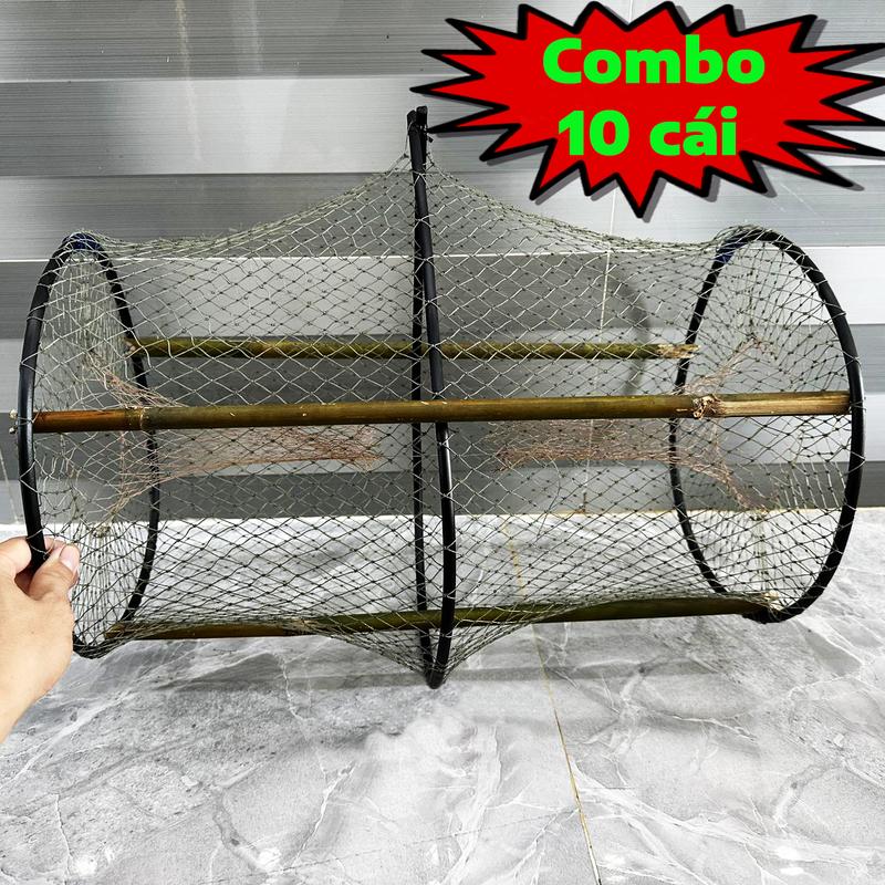 Combo 10 lờ cá cải tiến vành nhựa.
