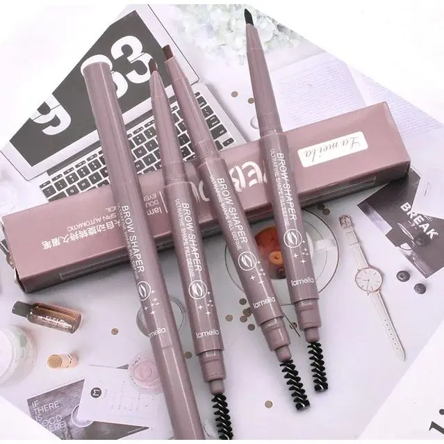 Double Head Spin Automatic Eyebrow Pensil Alis PUTAR 2 SISI ATAS BAWAH EYE BROW 752 3