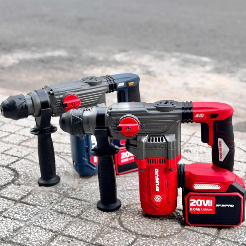 THÂN MÁY KHOAN BÊ TÔNG DÙNG PIN YUPAI/SFUN - YP20-H30M/S20-DCD30A - MÁY XÂY DỰNG HỒNG NHIÊN - khoan pin bê tông