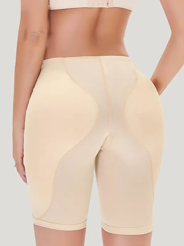 Women's Solid High Waist Shapewear Shorts, Tummy Control Butt Lifting Shapewear Bottoms, Women's Shaper for Daily Wear 5