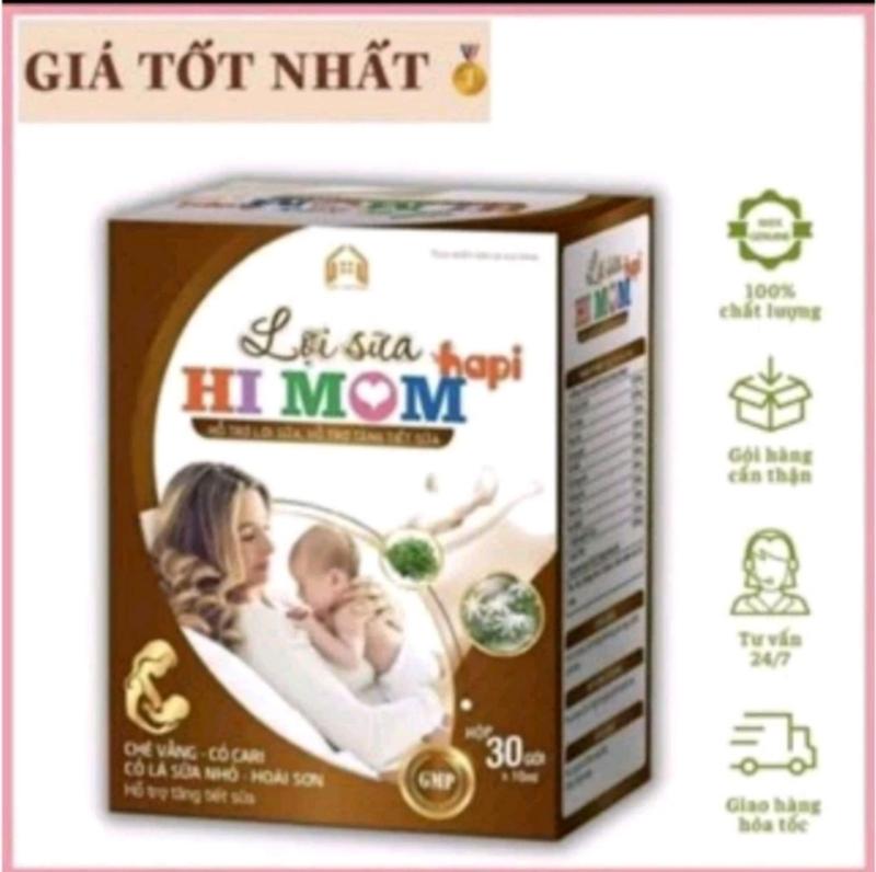 LỢI SỮA HI MOM HAPI HỘP 30 GÓI MÁT SỮA, NHIỀU SỮA, SỮA ĐẶC
