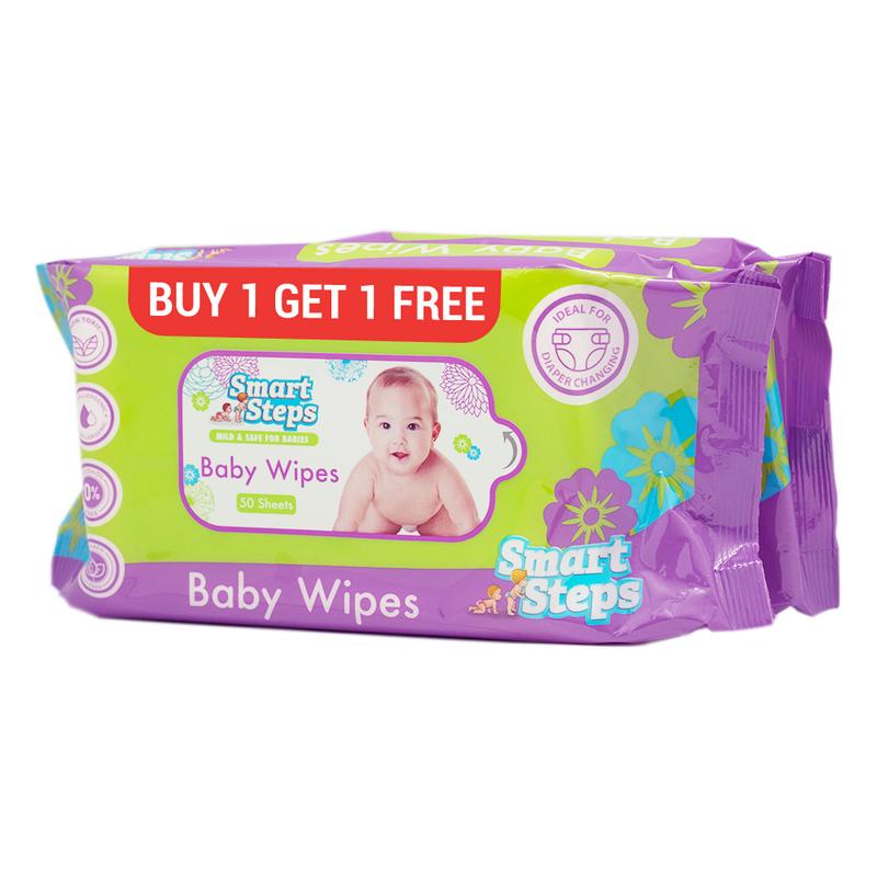 Smart Steps Baby Wipes Buy 1 Take 1 for Newborn and Up - Powder ...