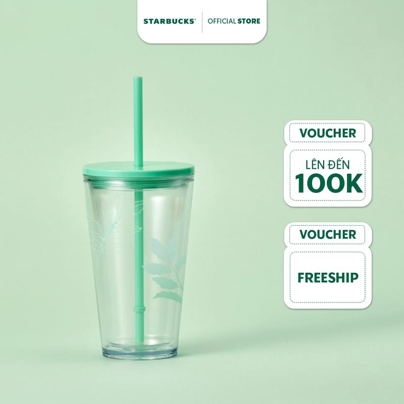 Ly Starbucks Cold Cup 16Oz (473ml) PL NEW GREEN STRANSPARENT