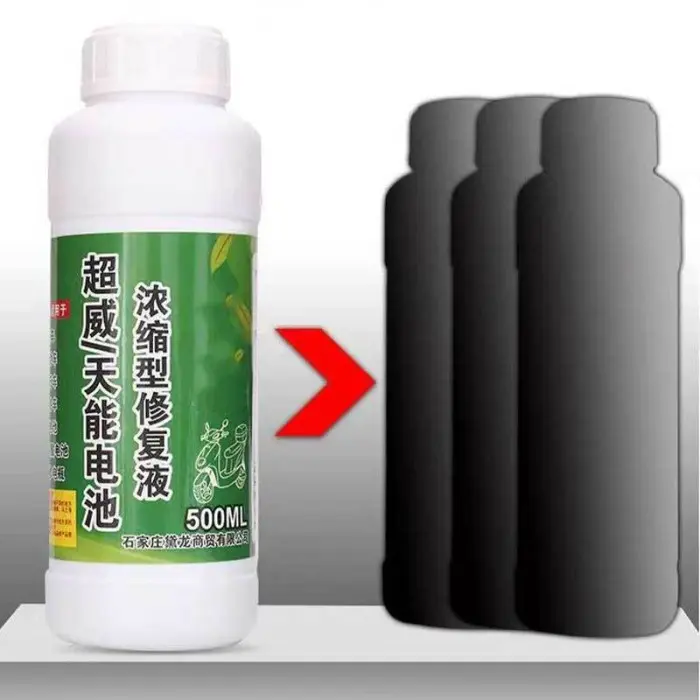 500ml  Cairan Baterai Perbaikan Baterai Cairan Baterai Solusi Air Untuk Aki Mobil Dan Aki Motor Baterai Activator Air Baterai Universal Air Batre 4