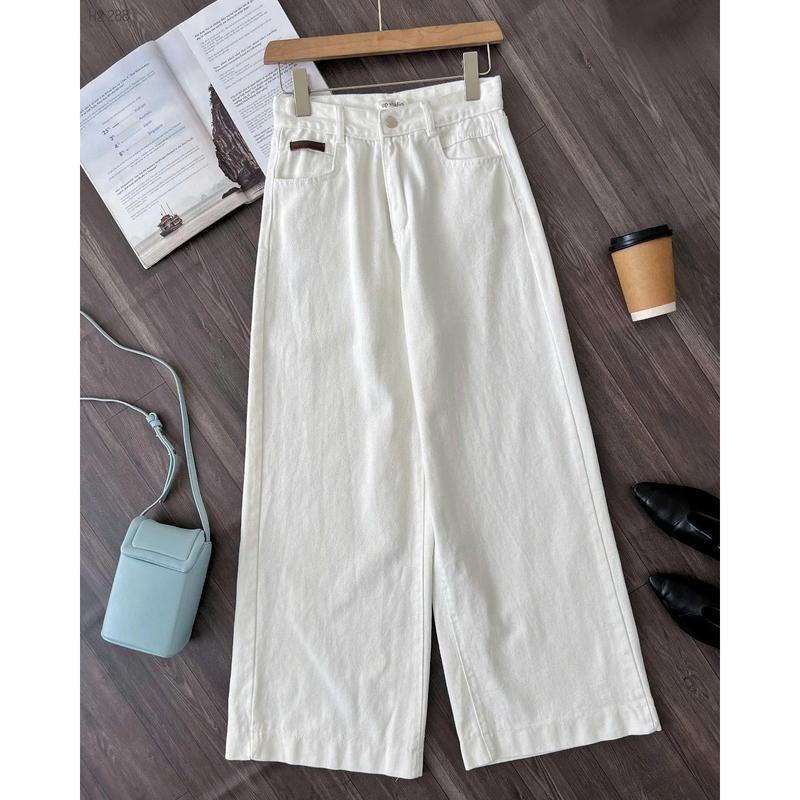 Quần jeans suông ống rộng phong cách Hàn Quốc H2 288 6