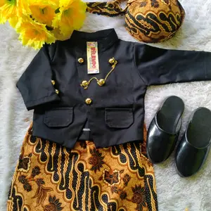 baju dalang bayi//beskap anak//beskap murah//beskap hitam