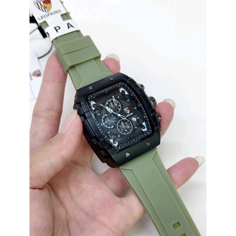 JAM TANGAN PRIA LEOPARD6842 RUBBER 100% ORIGINAL 2
