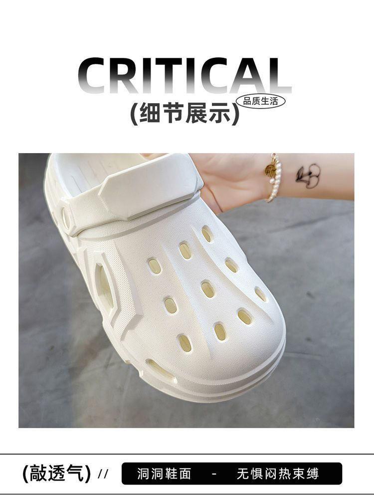 Product Introduction of Giày Croc Nam, Hàng Mới Về Năm 2024, Cảm Giác Mềm Mại Và Có Đệm, Dép Đi Biển Bít Mũi Ngoài Trời Chống Trượt Cho Cặp Đôi, Dép Nữ Đế Dày, Thích Hợp Sử Dụng Trong Nhà, 2024 6