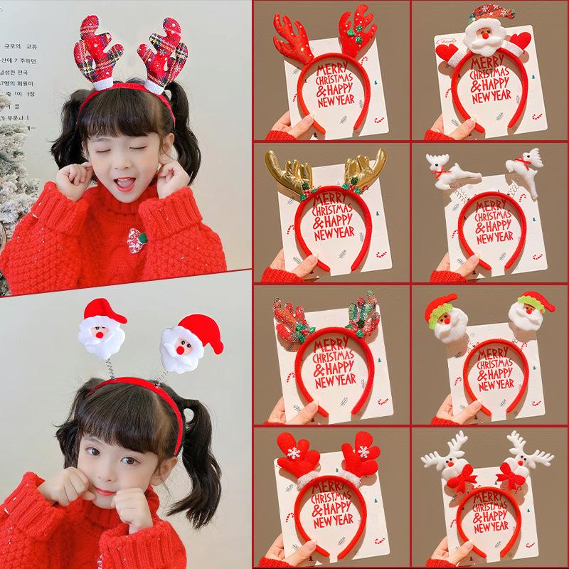 Cài tóc băng đô NOEN hình sừng hươu tuần lộc giáng sinh noel nhiều mẫu giá rẻ CA00