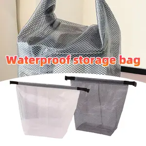 1PC Tas Jaring, Toiletry Bag, Tas Kolam Renang, Kantong Penyimpanan Serbaguna, tas Jaring Waterprrof
