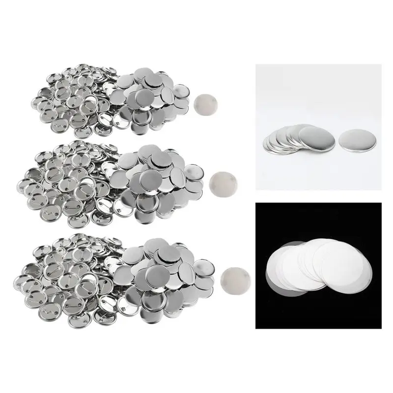 50/100Sets Crafts Lover DIY Blank Badge Button Pins Components Souvenirs Supplies DIY Crafts Art Presents Making Blank Button Badge Kit 4